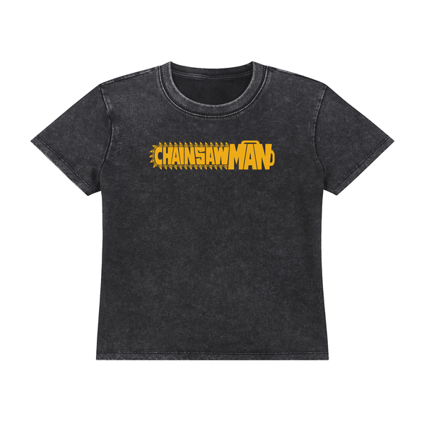 Chainsaw Man Washed Drop Shoulder Tee
